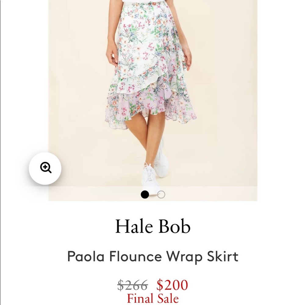 Hale Bob Paola Flounce Wrap Skirt.